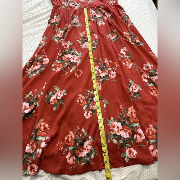 Mini Challis button front floral dress - Picture 6 of 6